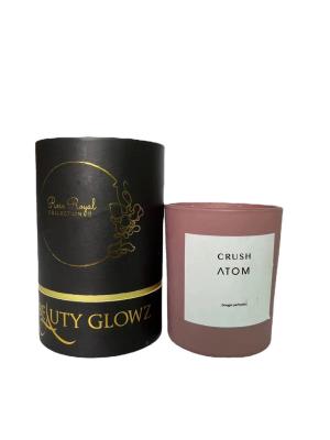 China Candle Tea paper cylinder packaging Customizable Design Matt Lamination / Foil Stamp à venda