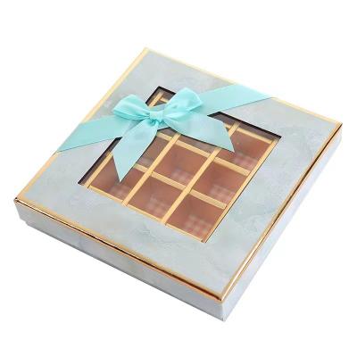 China Custom Valentine's Day Chocolate Box With Window Eco Friendly Paperboard Food Packaging Box for sale