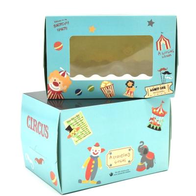 China Food Packaging Paperboard Box Eco Friendly Cake Box Bakery Food CMYK/Pantone Print for sale