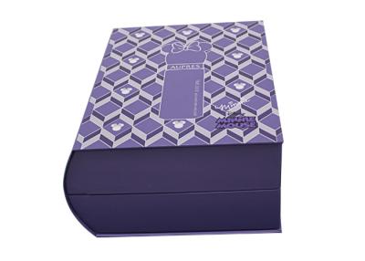 China Customizable Purple Gift Box With Debossing For Baby Showers Gift Box for sale