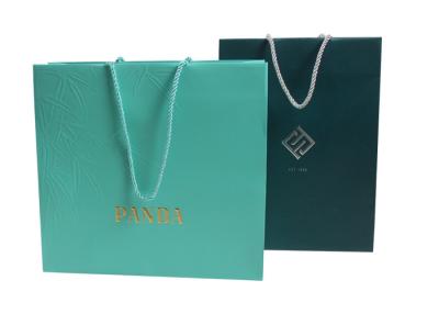 China OEM ODM Paper Shopping Bags With Handles Embossing  Debossing for sale