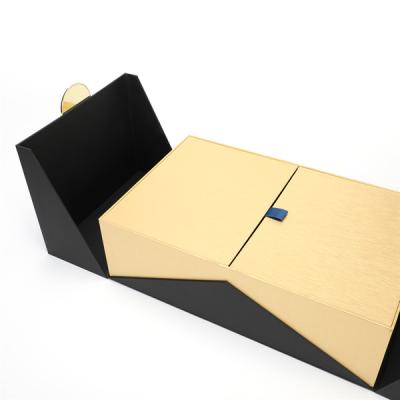 China Caja rígida plegable del OEM, caja de regalo magnética de la aleta de la cartulina en venta