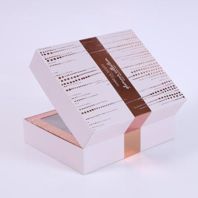 China Transparent Rigid Packaging Box Matt Lamination With Ribbon for sale