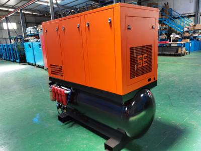 China 20 Hp Screw Compact Air Compressor Variable Speed Tank Mounted for sale