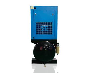 China 11KW  All In One Screw Type Air Compressor Tank Mounted With Refrigerated Dryer for sale