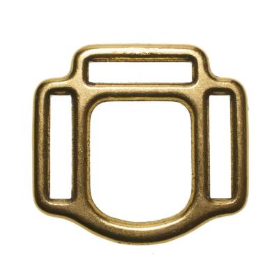 China 3/4''  7/8'' Horse Halter Hardware Solid Brass Horse Halter Buckles Square for sale