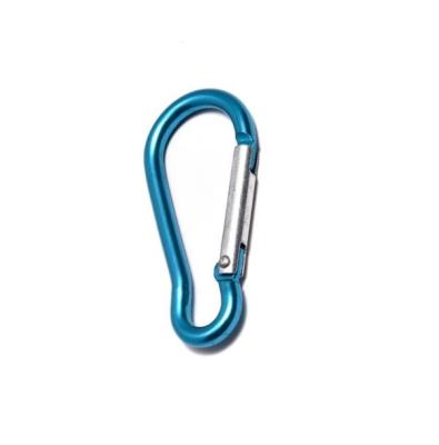 China Multicolored Pear Shaped Aluminum Carabiner Camping Keychain Backpack Snap Hook for sale