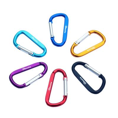 China Outdoor Aluminum Carabiner Keychain Snap Hook Heavy Duty Spring Clip Hook for sale