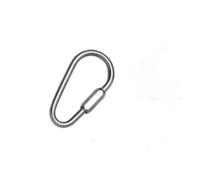 China Stainless Steel 304 Metal Spring Hooks Polished Steel Zinc Plated Pear Shaped nickel plate pear shape link for sale
