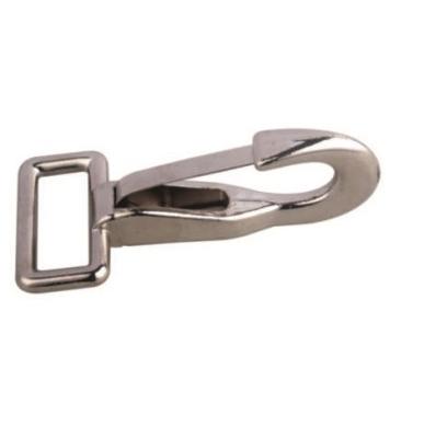 China Sliver Heavy Duty Spring Snap Hook Zinc Alloy for sale