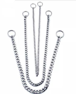China Adjustable Pet Dog Choke Chain Collar Chain Collar Necklace For Dog Snake Chain for sale
