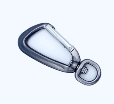 China Oxidization Locking Carabiner With Swivel Eye Aluminum Snap Hook for sale