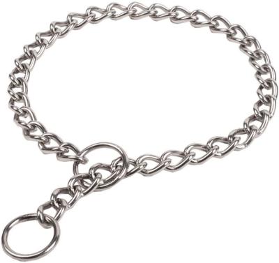 China Snake Choke Chain For Dogs Nickel Plated Chrome Plated Dog Training Choke Collar for sale