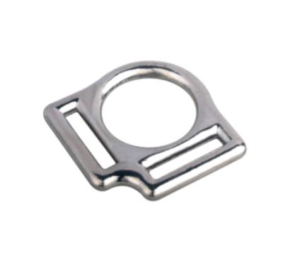 China 2 Sided Halter Ring Buckles for horse  Zinc Alloy Diecast Nickel Plated Pet Buckles for sale