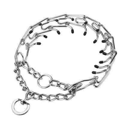 China Adjustable Iron Plated Long Metal Dog Chain For Medium And Large Dogs for sale