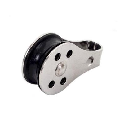 China Zinc Alloy Die Cast Pulley Single Wheel Screw Pulley for sale