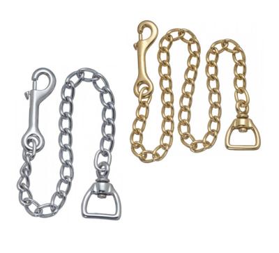 China Heavy duty style brass plated Zinc plated Iron material hosre lead chain saddlery hardware accessories à venda