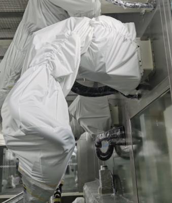 China Ropa de la protección de la cubierta del robot de ABB incombustible en taller de la pintura de la fábrica de automóvil en venta
