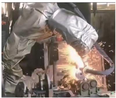 中国 Flame-retardant Fabric Robotic Armor Covers with Coating Treatment Enhance Performance 販売のため