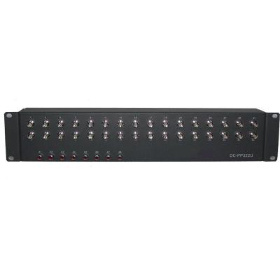 China Professional Audio Video Patch Panel with Coaxial Cable to DB15 , 32CH BNC Input for sale
