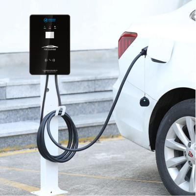 China 7KW 32A AC EV Charger Type 2 Single Phase Support RFID Card Payment for sale