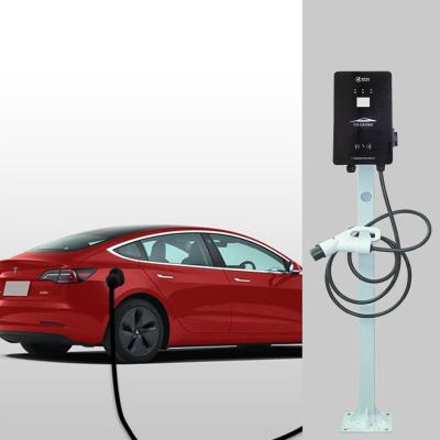 China Wall Mounted 220V AC EV Charger Smart 7KW For Vehicle Quick Charging for sale