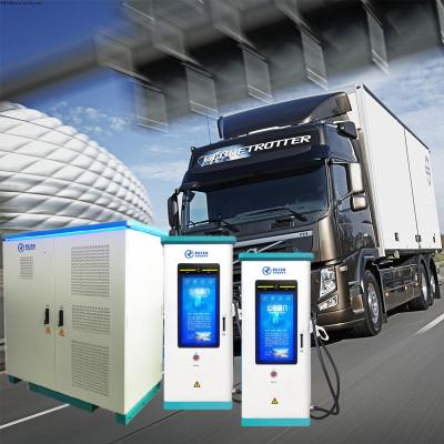 China Heavy Duty Truck EV Split Charger With Chademo CCS GB/T Plug Ip54 Waterproof for sale