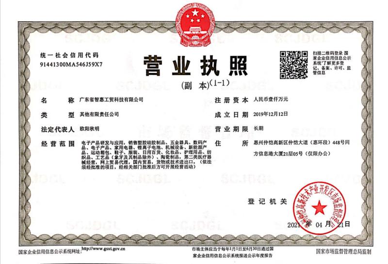  - Guangdong Zhihui Industry & Trade Technology Co., Ltd.