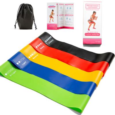 China Pink 50cm TPE Resistance Bands TPE Physical Therapy Bands For Legs for sale