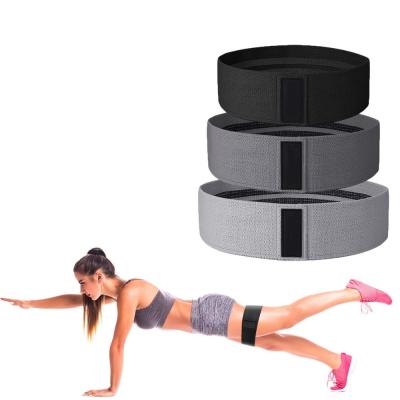 China 0.5cm Thick SGS Workout Fabric Resistance Bands Slipfree fabric strength bands for sale