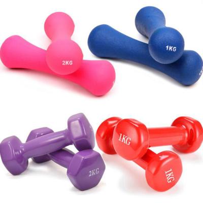 China Cast Iron Fitness Neoprene Dumbbell Eco 4 Lb Neoprene Hand Weights Prevent Rolling for sale