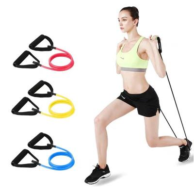 China TPE 120cm Yoga Pull Rope Pull Rope Elastic Resistance Bands Door Anchor for sale
