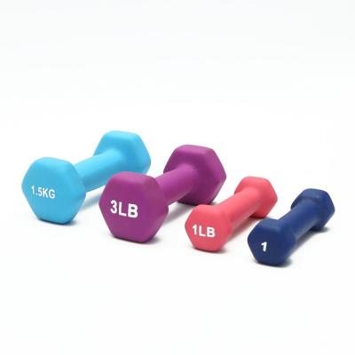China 3kg Fitness Neoprene Dumbbells ZHIHUI 7 Pound Hand Weights No Odor for sale