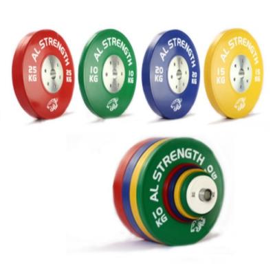 China OEM LBS Dumbbell Bumper Plates Weightlifting 45 Lb Bumper Plates for sale