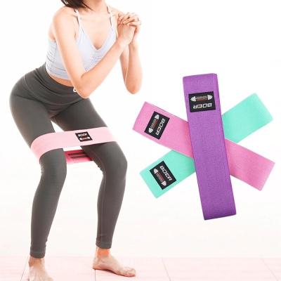 China 76*8cm ZHIHUI Fabric Booty Resistance Bands Non Slip 3 Types for sale