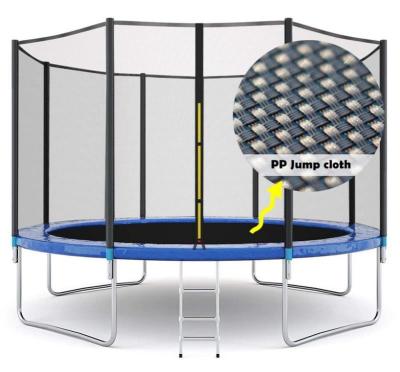 China 8FT  Outdoor Professional Round Children Fitness Jumping Trampoline Bed With Safety Net for sale