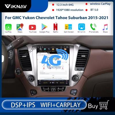 China 12.3inch Android Auto Radio For GMC Yukon Chevrolet Tahoe 2015 2021 for sale