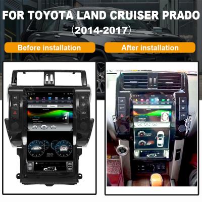 China 13.6 Inch Double Din Android Head Unit For TOYOTA Land Cruiser Prado for sale