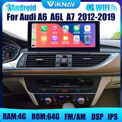 China 12.3 Inch Audi Android Radio GPS Navigation For A6 A6L A7 2012 2019 for sale