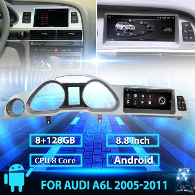 China 8.8 Inch Android Radio for Audi  A6L 2005 2011 car stereo support wireless carplay for sale