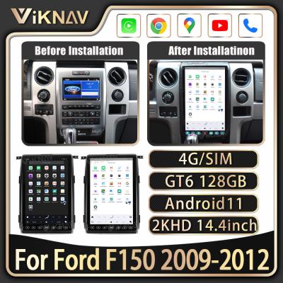 China Android 11.0 Car Multimedia Radio For Ford Raptor F150 09-12 8+128G Player for sale