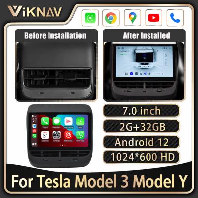 China Android 12 Multimedia System For Tesla Model 3 Model Y Rear Display Touch Screen for sale