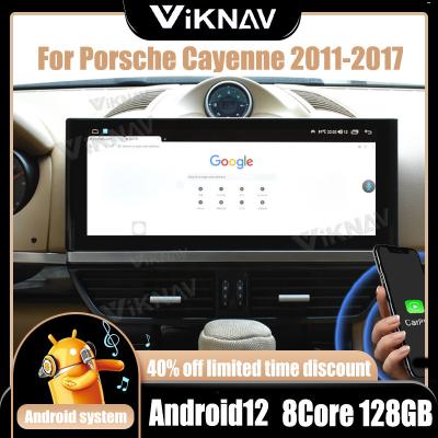 China Android 12 car radio For Porsche Cayenne 2011-2017 HD LCD Screen Carplay GPS Navigation for sale
