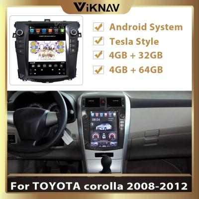 China 10Unidad de cabeza de pantalla táctil de.4 pulgadas Para Toyota Corolla Multimedia Player 2008-2012 Navegación GPS Android Carplay inalámbrico en venta