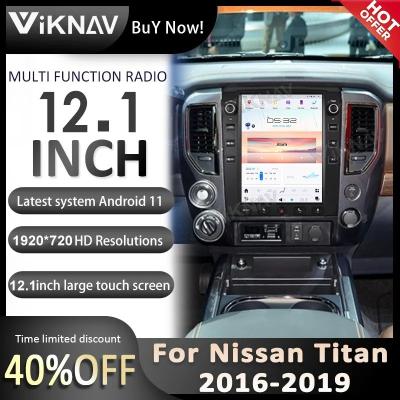 China 12Unidad de cabeza de pantalla táctil de.1 pulgadas Para 2016--2019 Nissan Titan GPS Navigation Multimedia Player Android Carplay inalámbrico en venta