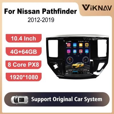 Китай 10.4 дюймовое экрановое автомобильное радио Для 2012-2019 Nissan Pathfinder навигационный мультимедийный DVD-плеер Android беспроводной Carplay продается