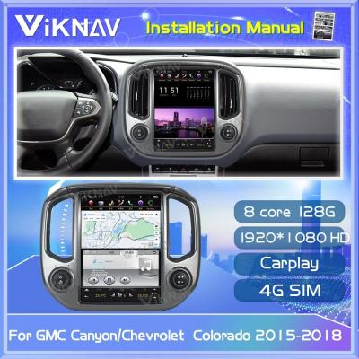 Chine Pour 2015-2018 Chevrolet Colorado GMC Canyon 12,1 pouces Stéréo 128G Navigation GPS Lecteur multimédia sans fil Carplay 4G à vendre