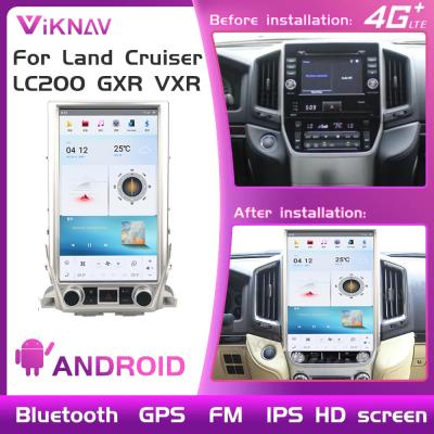 Китай 16 дюймовый Android сенсорный экран головный блок для навигации Land Cruiser GPS мультимедийный проигрыватель беспроводный Carplay 4G продается