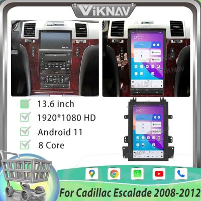 China Bt 5.0 13.6 Inch Android Auto Unit For 2008-2012 Cadillac Escalade for sale