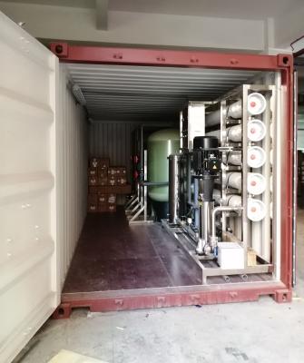 China 50000GPD Industrial Agriculture Reverse Osmosis RO Systems Of Underground Well Water Treatment Plant In Mobile Container for sale
